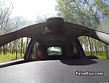 Fake Cop Fucking Blonde Amateur In Car