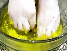 Yellow Jell-O Between My Foot!