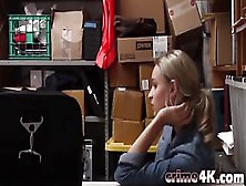 Blonde Chick Gets Interviewed And Fucked In A Messy Office