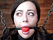 Gagged Teen Roughly Fucked And Made To Swallow