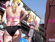 Pink Bikini Hefty Ass Tight Pussy Beach Honey Spycam Spycam