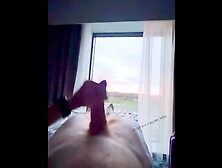 Wanking In Front Of The Window At Big Hotel.  Hope Someone Sees Me ;) Full Sex Tape To Sperm Soon