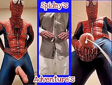 Cosplay Watch Spiderman's Big Cock And Big Cumshot In Spidey's Adventure's