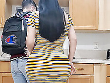 Stepmom With Big Ass Gets Fucked In The Kitchen