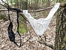Thong Found In The Forest And Cum Covered