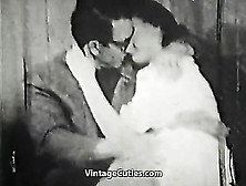 This Mature Couple Make Out Before Hooking Up In This Vintage Black And White Porno