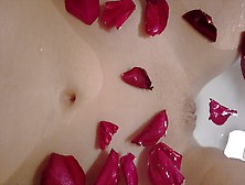 Taking A Rose Bath Playing With Snatch And Fingering - Intimate Solo - Candice Delaware
