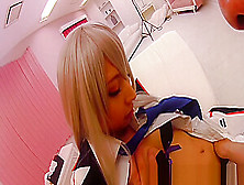 Teenage Japanese Cosplay Babe Licked Out Pov