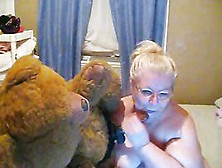 Riding My Teddy Bear With A Thong On
