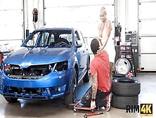 Rim4K.  Fiance Comes To Check On The Mechanic And Licks Anus For Dinner