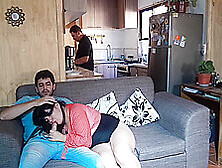 Cuckolding My Husband In The Kitchen While I Fuck His Best Friend -Kellyhotstepmom