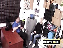 Big Titty Babe Is Riding A Cop's Dick In His Office After Being Arrested At The Store Shoplifting.