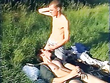 Hot Young Gay Campers Caught Porking At The Field