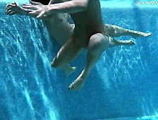 Friends Jessica And Lindsay Naked Swimming In The Pool