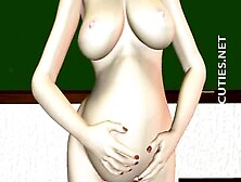 Pregnant 3D Anime Hottie Gets Fucked