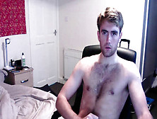 Tall Young Uk Stud Jerking N Nutting On Webcam