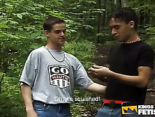 Horny Dude Have A Fantasy Banging A Guy With Tight Asshole In The Forest