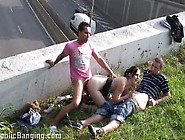 Teenage Girl Public Gangbang