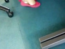Candid Teen Shopelay Feet At College Library