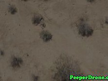 Drone Peeps On Sex In A Jeep