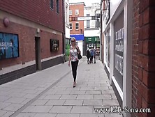 Uk Milf Sonia Shows Her Tits In Public,  And Sucks Dick On Side Road - Ladysonia