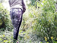 Huge Ass Fat Milf In Leggings Pissing Doggystyle Outdoors