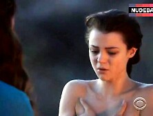 Kathryn Prescott Covers Naked Boobs – The Dovekeepers