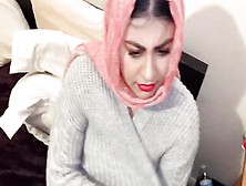 Sneaky Stepdad Gets Head From Incredible Sexy Muslim Daughter.