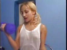 Blonde Hits The Gym For Cock Workout... (S. Y. D)