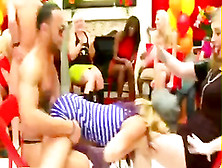 Slutty Women Unite At Stripper Party To Suck Cock Together