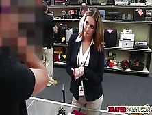 Blonde Woman Tried To Trick The Owner Instead Gets Fucked Hard