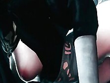 2B From Nier Has Her Tight Holes Ravaged With Machines