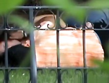 Girl Thinks Nobody Can See Her Sucking Her Bf In The Park