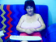Hairy Granny On The Webcam