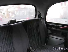 Tall Busty Blonde Gags On Big Dick In Faketaxi