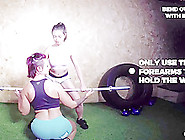 Anissa Kate Cassie Fire In Barbell Workout - Buttformation