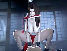 Busty Mai Shiranui From Dead Or Alive Rides In 3D Hentai Style