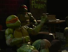 Ninja Turtles Neuken Brutale Journalist