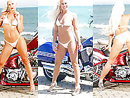 Melissa Hardbody Motorcycle Bikini Ass Show