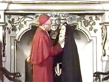 A Nun With Cardinal
