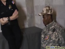 A Fake Soldier Got Arrested And Now He Must Fuck Lusty Female Cops