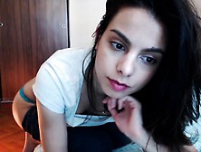 Super Hot Latina Teen Striptease On Webcam