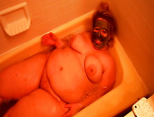 Bbw Gets Cum Mask In Bathtub