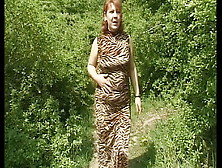 Old Curvy Woman – Solo Masturbation And Pissing In The Forest Outdoors