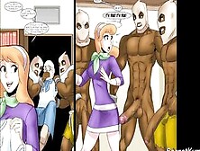 Scooby-Doo - Velma And Daphne Gangbanged By Ebony Farmers