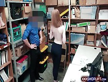 Cute Redhead Shoplifter Punish Fucked