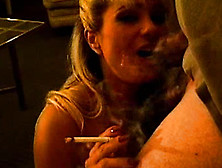 Smoking Girl Sucks Dick And Gets Facial