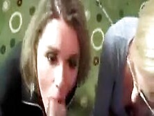 Two Really Sexy,  Slutty & Horny Women Are Anxious To Screw & Suck Lucky Stranger's Massive Hard Bbc On Camera &