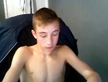 Hot Twink Strips And Cuts Himself