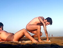 Friends Having Fun At The Gay Nude Beach (While A Gay Couple Is Watching Us And Having Fun Too!)